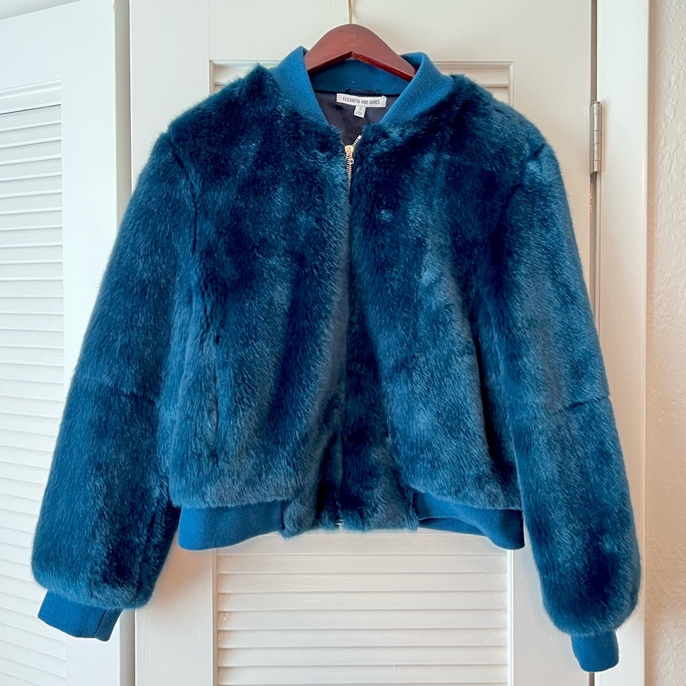 Faux Fur Elizabeth & James Designer Jacket - Brand New!